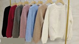 24 Pieces Women's Knitted Cashmere Crochet Design L/XL - Womens Sweaters & Cardigan