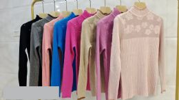 24 Pieces Women's Knitted Cashmere Soft Pearl Design L/XL - Womens Sweaters & Cardigan