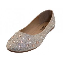 Wholesale Footwear Women's 6-11 Rhinestone Upper Comfortable Ballet Shoes