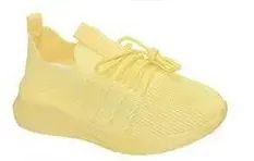 12 Pairs Women's Sneakers Fashion Lightweight Running Shoes Tennis Casual Shoes For Walking In Yellow - Women's Sneakers