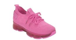 12 Pairs Women's Sneakers For Walking In Fuchsia - Women's Sneakers