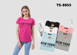 24 Wholesale Women's T-Shirt Size M/ L