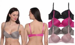 48 Pieces Women's Underwire Full Figure Bras In Black - Womens Bras And Bra Sets