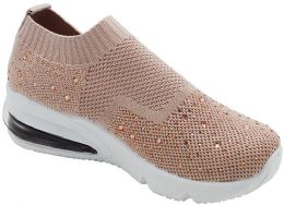 12 Wholesale Women Sneakers Pink Size 5 - 10 Assorted