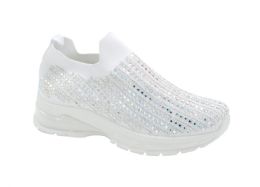12 Wholesale Women Sneakers White Size 6 - 10 Assorted