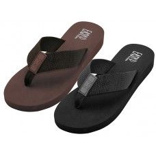 36 Pairs Womens Eva Thong Sandals With 1 Inch Heel Wedge Sizes 6-11 - Women's Flip Flops