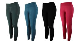 48 Pieces Womens Leggins Long Pants Size Assorted - Womens Leggings