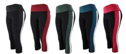 48 Pieces Womens Leggins Print Pants Size Assorted - Womens Leggings