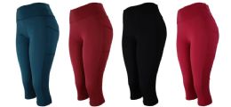 48 of Womens Leggins Short Pants Size Assorted