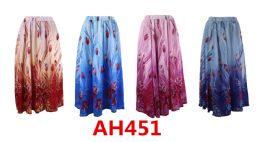 48 Units of Womens Long Skirt Tutu Swing Skirts Pleated High Elastic Waist Size L/xl - Womens Skirts