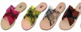 36 Wholesale Womens Slim Animal Neon Sandal