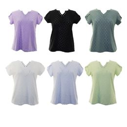 24 Pieces Womens Summer Sleeveless Casual Tank Tops Basic Lace Assorted Size L/XL - Womens Fashion Tops