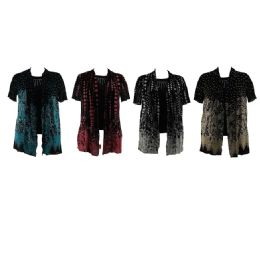 24 Pieces of Womens Tops Coverup Style Large/xlarge