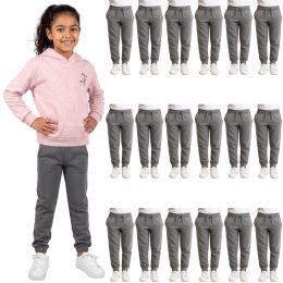 Yacht & Smith Girls Fleece Jogger Pants Gray Color Size xl