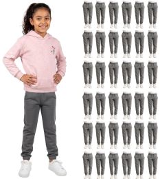 Yacht & Smith Girls Fleece Jogger Pants Gray Color Size xl