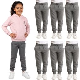 Yacht & Smith Girls Gray Fleece Jogger Pants Size xl