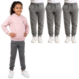 Yacht & Smith Girls Gray Joggers Size xl
