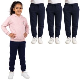 Yacht & Smith Girls Navy Joggers Size xl