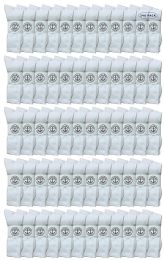 300 of Yacht & Smith Kid's Cotton Terry Cushioned White Crew Socks