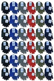 72 sets Yacht & Smith Kid's Assorted Colored Winter Beanies & Gloves Set - Winter Sets Scarves , Hats & Gloves