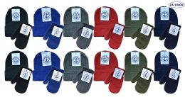 12 Bulk Yacht & Smith Kids 2 Piece Hat And Mittens Set In Assorted Colors