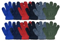 Yacht & Smith Kids Warm Winter Colorful Magic Stretch Gloves Ages 2-5 240 Pairs
