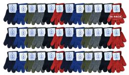 36 Pairs Yacht & Smith Kids Warm Winter Colorful Magic Stretch Gloves Ages 2-5 - Kids Winter Gloves