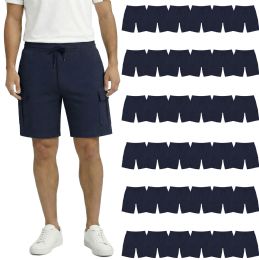36 Pieces of Yacht & Smith Mens 5 Pocket Cargo Shorts, Navy Size Xlarge