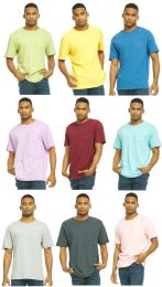 9 Bulk Yacht & Smith Mens Assorted Color Slub T Shirt With Pocket - Size 3xl