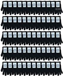 120 Pairs Yacht & Smith Unisex Black Magic Gloves - Winter Gloves