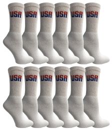 Yacht & Smith Women's Cotton Usa Tube Socks, Referee Style Size 9-15