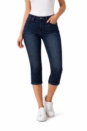 24 Pieces Yacht & Smith Womens Denim Capri 5 Pocket Pants Assorted Sizes 9-17 - Womens Capri Pants