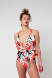 Yacht & Smith Womens Fashion One Piece Bathing Suit Size Large - Womens Swimwear