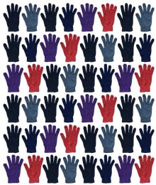 48 Pairs Yacht And Smith Women's Winter Gloves In Assorted Colors - Knitted Stretch Gloves