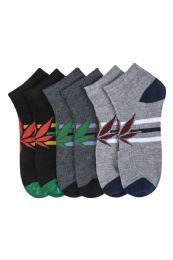 432 Units of Youth Spandex Ankle Socks Size 9-11 - Boys Ankle Sock