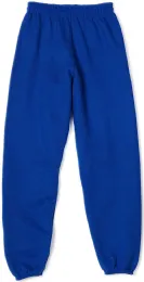 24 Wholesale Youth Sweatpants Solid Royal Blue - Size Small