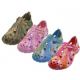 Wholesale Footwear Women's Super soft Tie-Dyed Velcro Sandal Clogs 5-10