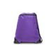 60 Pieces Zipper Drawstring Backpack - Purple - Backpacks 15" or Less