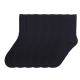 288 Pairs Boys Basic Black Crew Socks 6-8 - Boys Crew Sock
