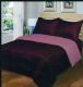 3 Pieces Luxury Reversible Comforter Blanket King Size 101 X 86 Burgundy Rose - Comforters & Bed Sets