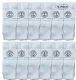 Wholesale Footwear Yacht & Smith Kids 12 Inch Cotton Tube Socks Solid White Size 6-8