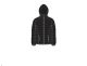 12 Pieces Men's Quilted Jacket With Detachable Hood In Black - Mens Jackets