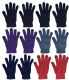 Wholesale Bulk Winter Magic Gloves Warm Brushed Interior, Stretchy Assorted Mens Womens (womens/assorted, 12)