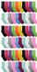 60 Pairs of Yacht & Smith Womens Neon And Pastel Color Crew Socks Size 9-11