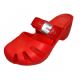 Wholesale Footwear Women's Wedge Clog Sandals Red