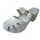 Wholesale Footwear Women's Wedge Clog Sandals Silver