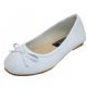 Wholesale Footwear Girls Comfortable Ballet Flat In White