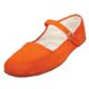 36 Pairs Girls Cotton Upper Classic Mary Jane Shoes In Orange - Girls Shoes