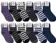 Wholesale Footwear Yacht & Smith Men's Assorted Colored Warm & Cozy Fuzzy Socks