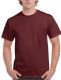 72 Pieces of Mens Cotton Short Sleeve T Shirts Solid Maroon Size xl